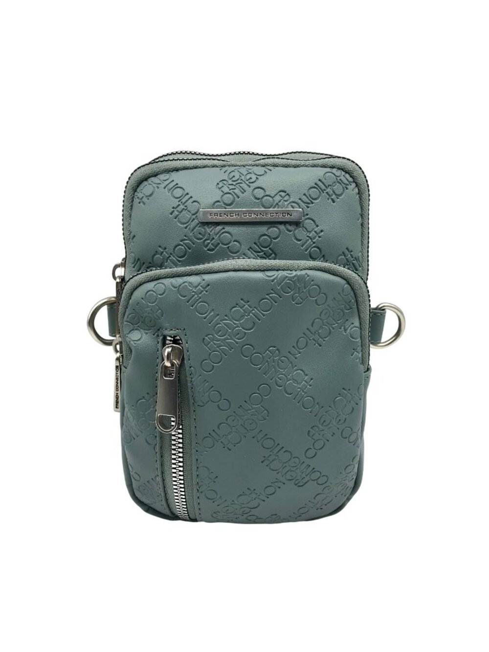 French Connection Light Blue Multi Pocket Crossbody Bag